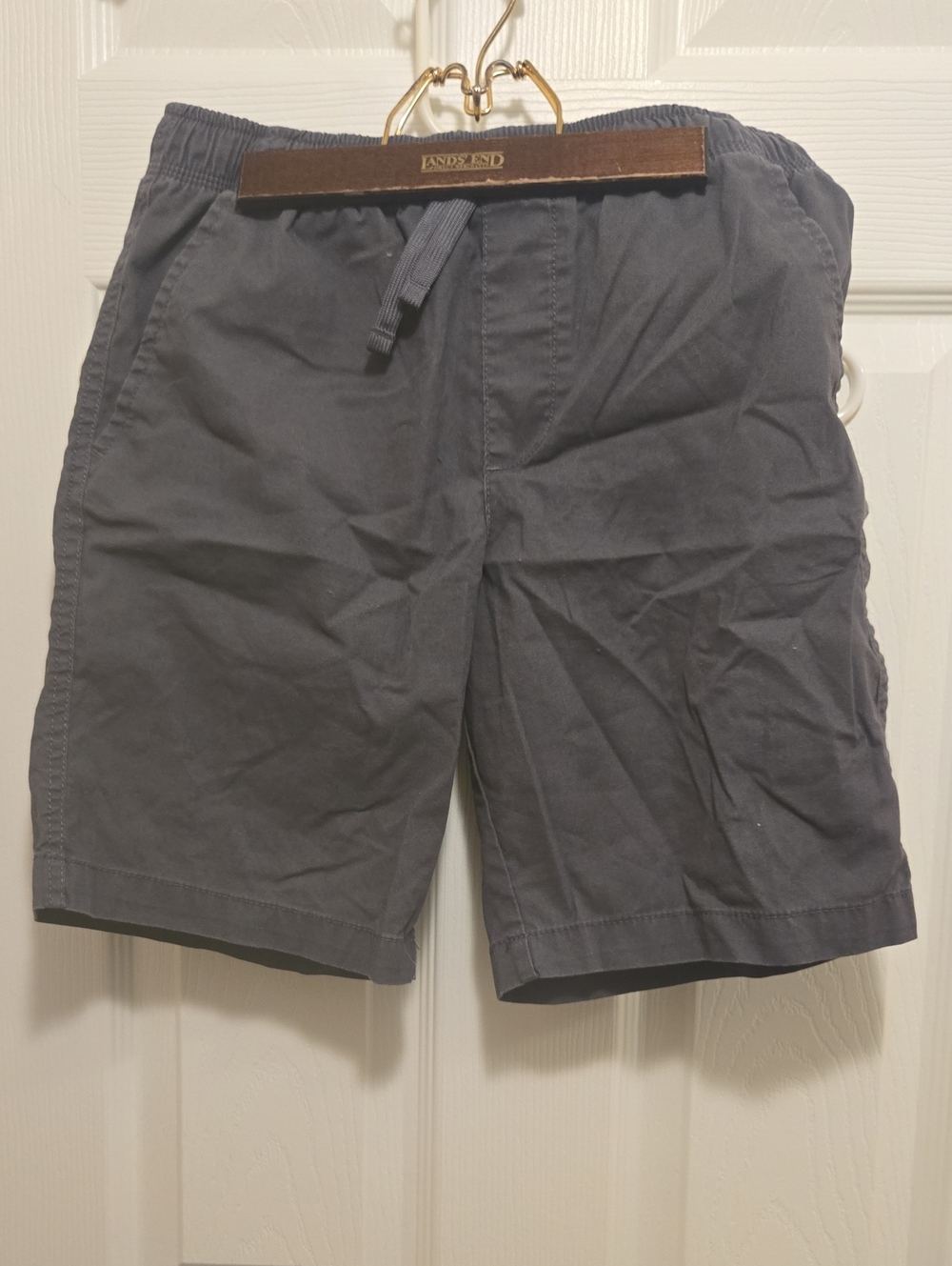 wonder nation Men's Charcoal Drawstring Flat Front Shorts